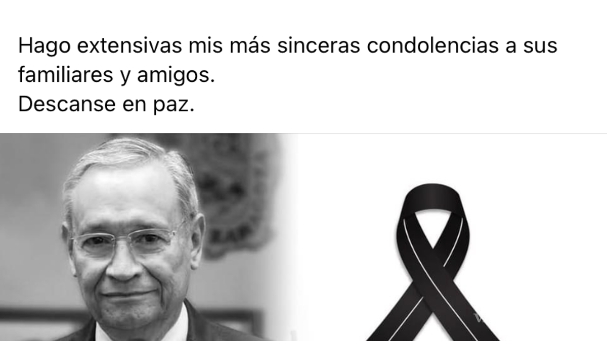 Lamentan fallecimiento del secretario de Educación, Higinio González Calderon