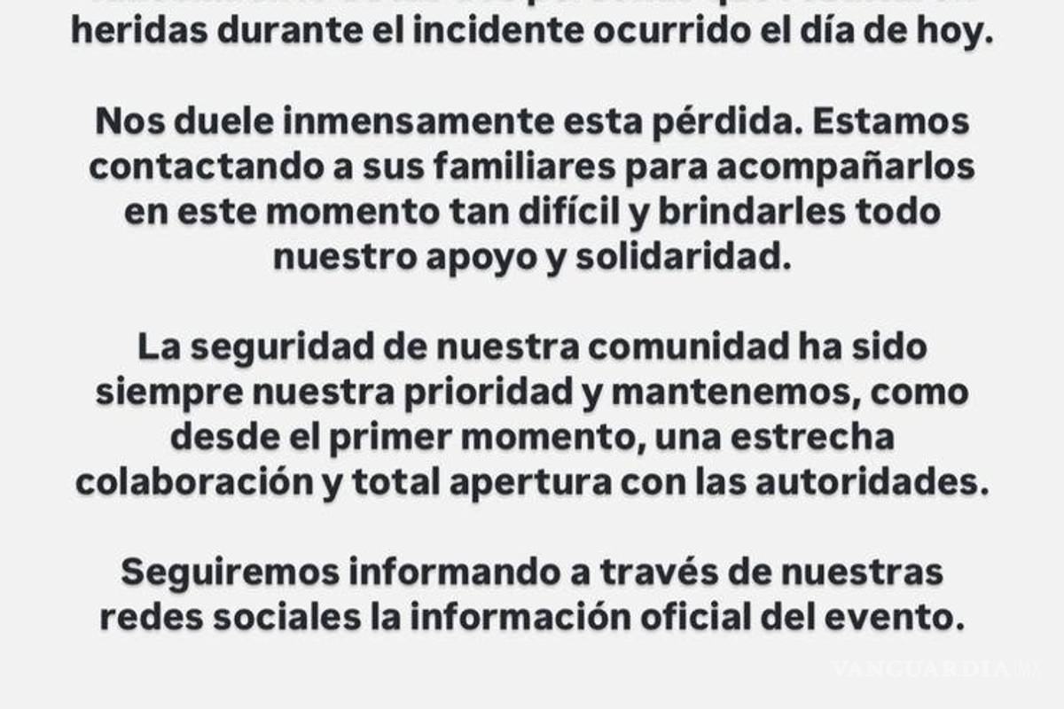 $!Tragedia en Axe Ceremonia: Alcaldía Miguel Hidalgo suspende festival; víctimas eran fotógrafos