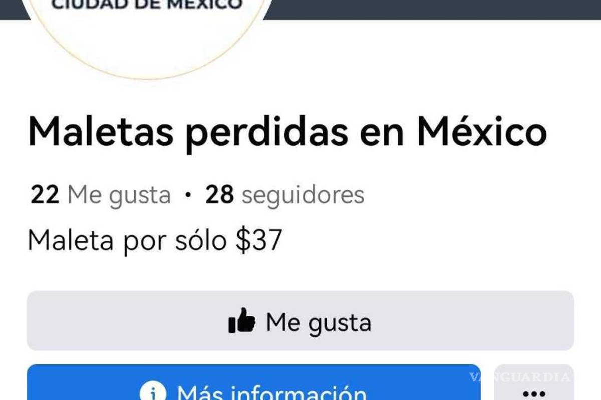$!La página de Facebook comete fraude por venta de equipaje, a nombre del AICM.