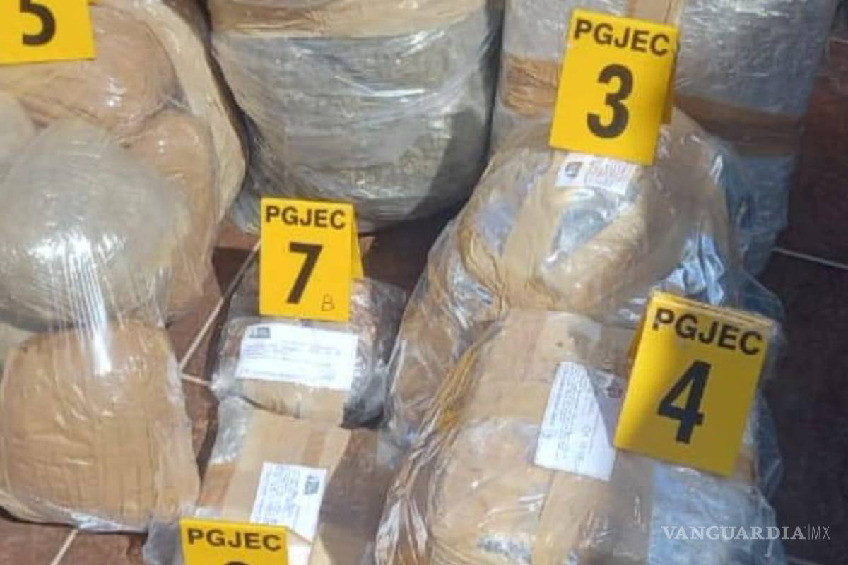 Decomisan en Portal de Aragón de Saltillo, más de 39 kilos de mariguana