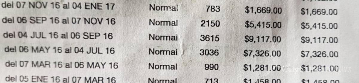$!"Impagable" servicio de energía eléctrica en Monclova: IP