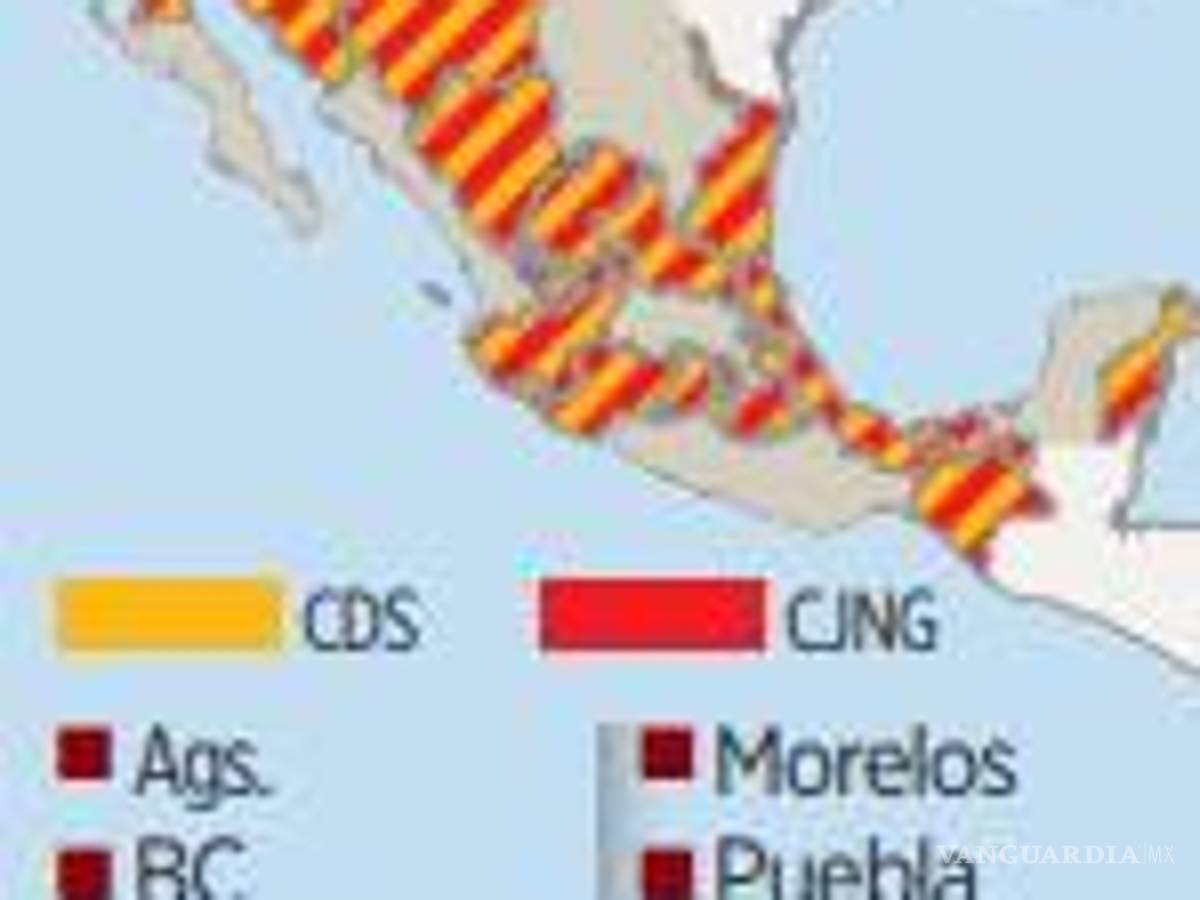 $!Los cárteles de Sinaloa y CJNG se disputan 18 estados