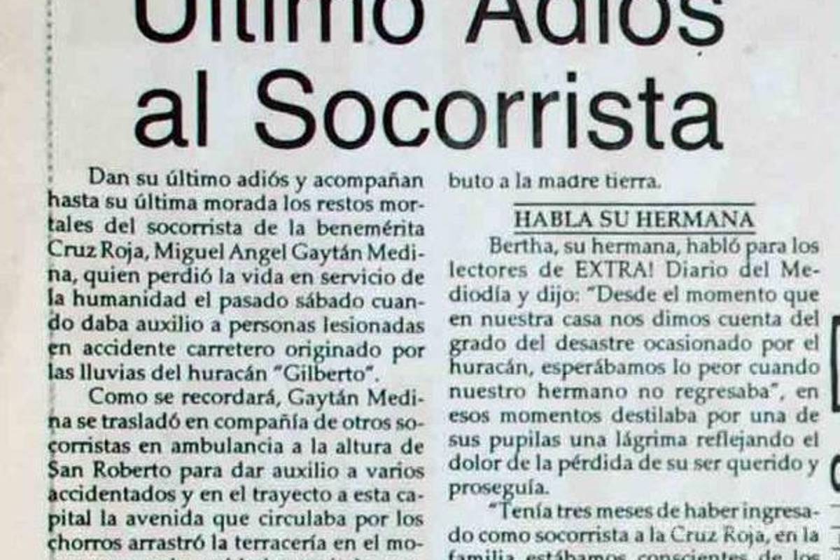 $!Comandantes caídos de la Cruz Roja en Saltillo: Miguel Ángel Gaytán y su pasión por ayudar, a sus 21 años