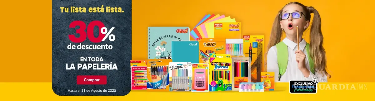 $!Regreso a Clases: Soriana y Del Sol ponen en oferta los útiles escolares hasta con 40% de descuento