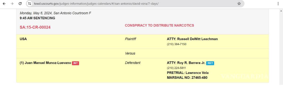$!En el calendario del juez que lleva el caso, se tiene programada esta audiencia.