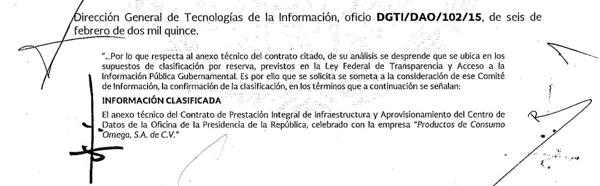 $!Peña Nieto paga 128 mdp por centro de datos a empresa cuyos dueños son un misterio... y congela datos