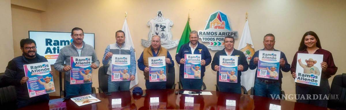 $!El alcalde Tomás Gutiérrez presentó el asistente virtual “Ramos Atiende”, una herramienta digital que busca mejorar la atención de los servicios públicos en Ramos Arizpe.