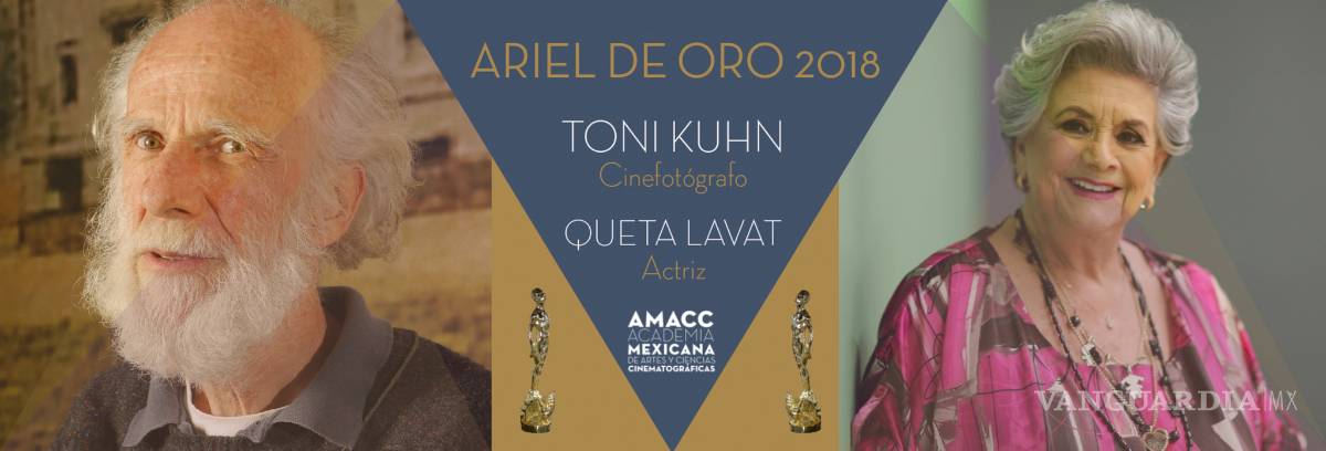 $!Queta Lavat y Toni Kuhn serán reconocidos con el Ariel de Oro