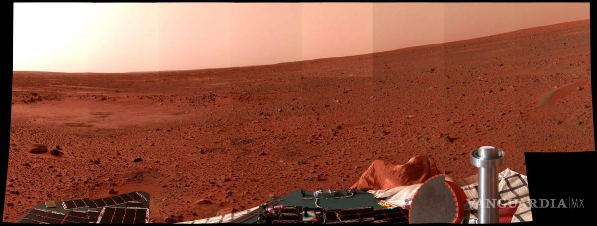 $!Imagen panorómica tomada por la cámara de la sonda robotizada norteamericana Spirit.