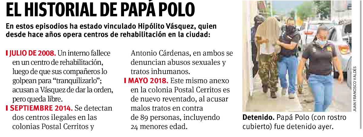 $!Revientan por abuso sexual dos centros para adictos en Saltillo; años después, cae de nuevo 'Papá Polo'