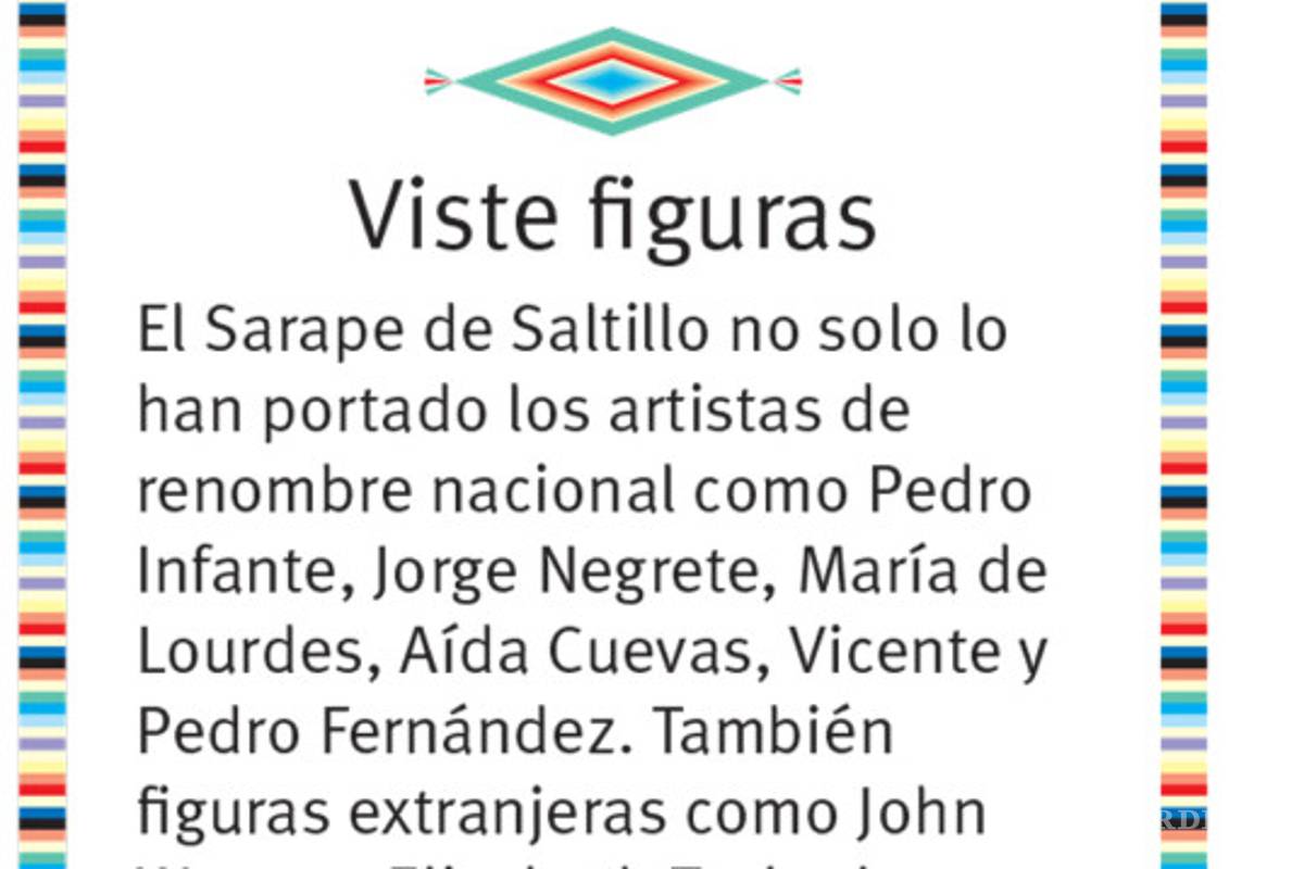 $!El sarape: Tradición que se deshilacha