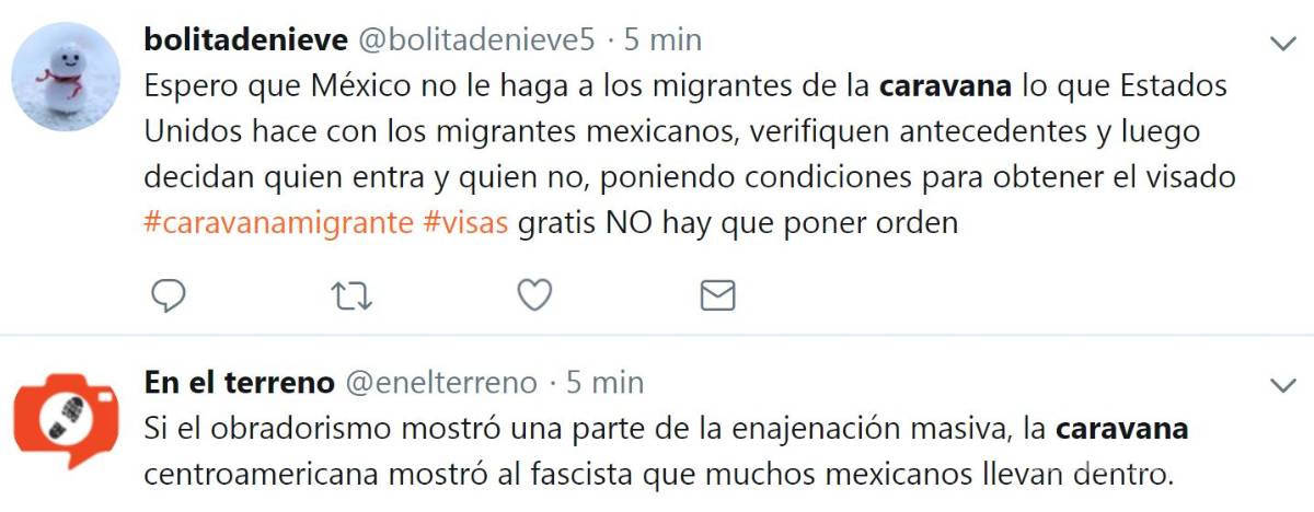 $!Mexicanos reaccionan en redes con comentarios xenófobos y racistas ante caravana migrante