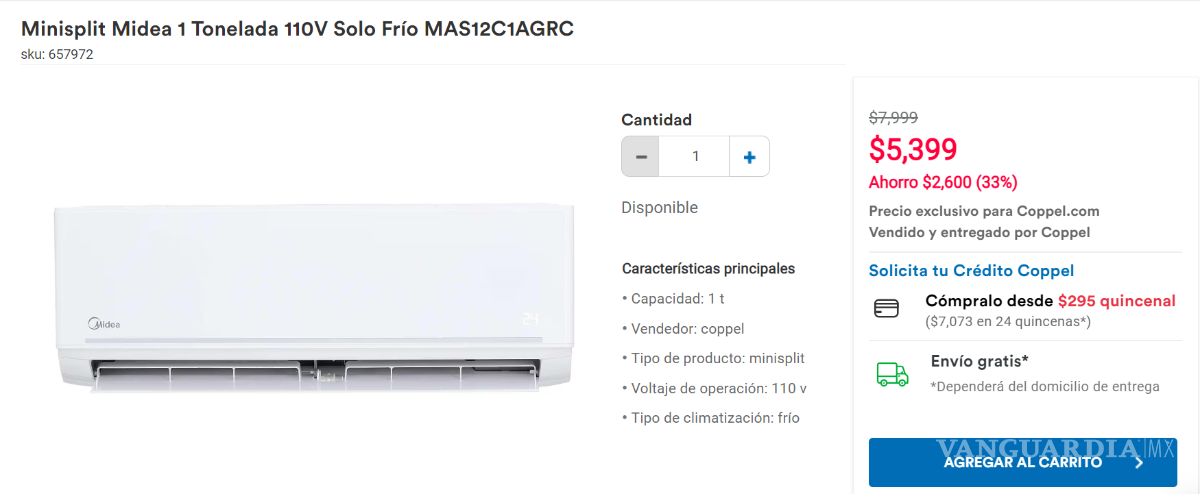 $!Coppel: Estos son los aires acondicionados con los mejores descuentos para enfrentar el calor de la Canícula