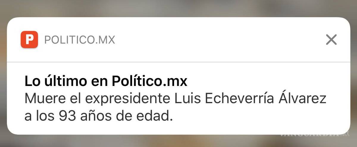 $!&quot;Matan&quot; en redes sociales al expresidente Luis Echeverría Álvarez