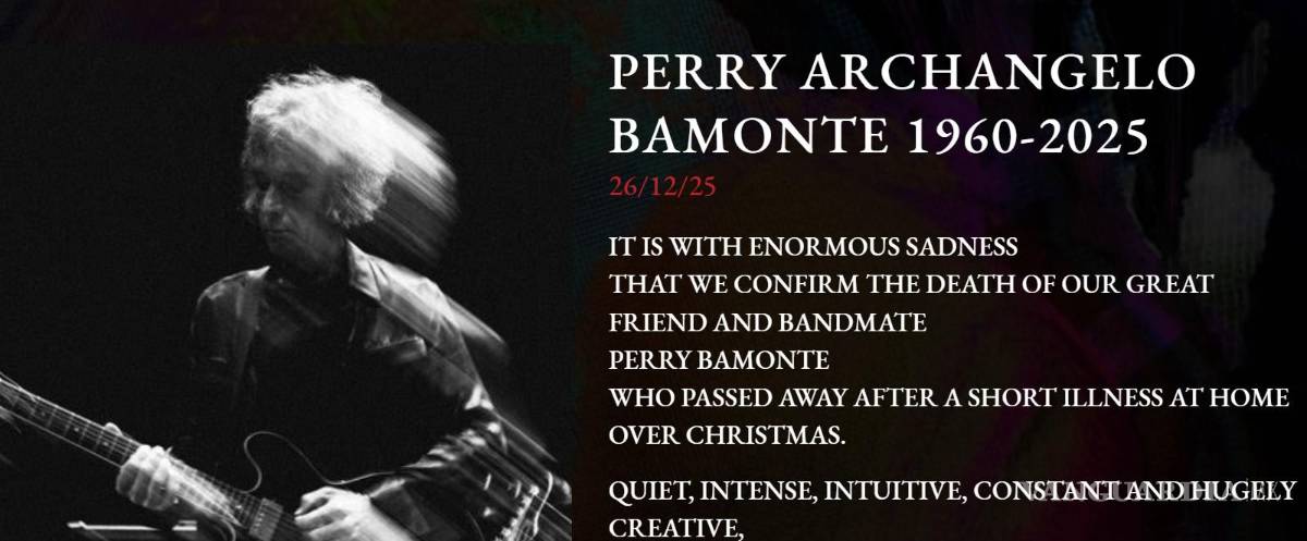 $!En su sitio web la banda rindió un breve homenaje a su compañero.