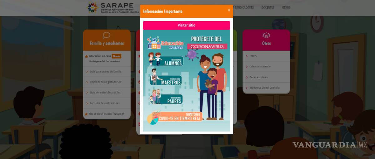 $!En línea y desde casa, regresarán a clases estudiantes de Coahuila