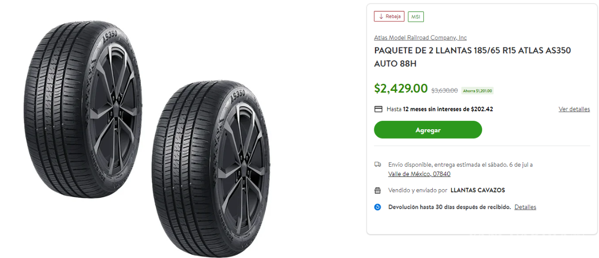 $!Goodyear, Continental, Yokohama... Estas son las mejores promociones de llantas que tiene Bodega Aurrera durante ‘El Gran Remate’