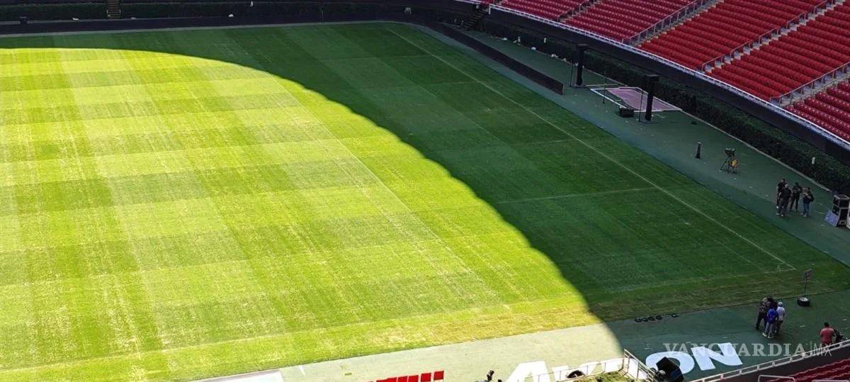 $!En las imágenes compartidas por el medio deportivo, el terreno de juego no se encuentra en óptimas condiciones para el partido.