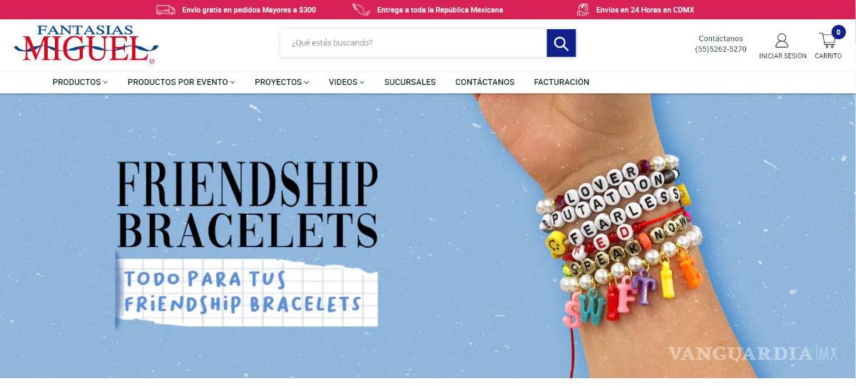 $!Popular tienda de bisutería lanza a la venta ‘kits’ para fabricar friendship bracalets previo al concierto de Taylor Switf en Ciudad de México.