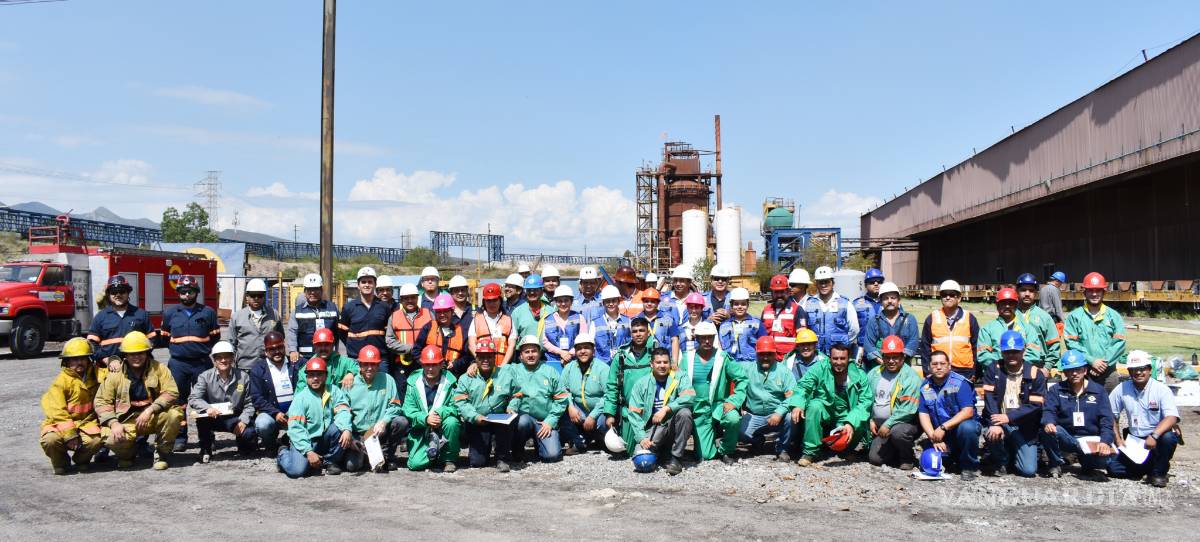 $!Realizan simulacro de fuga de gas natural y escape de ácido clorhídrico en Monclova