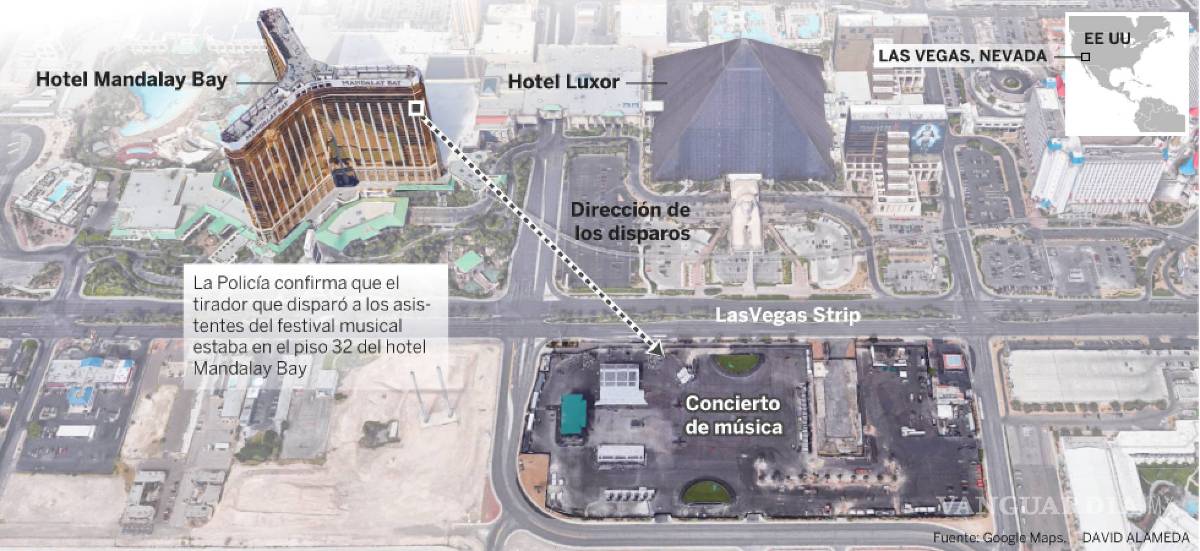 $!El impactante relato del huésped que dormía a metros del autor de la masacre en Las Vegas
