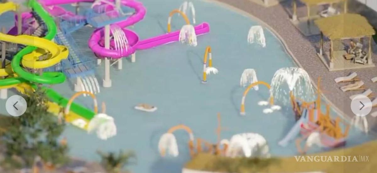 $!El parque acuático se construye en un área de 5 mil metros cuadrados.