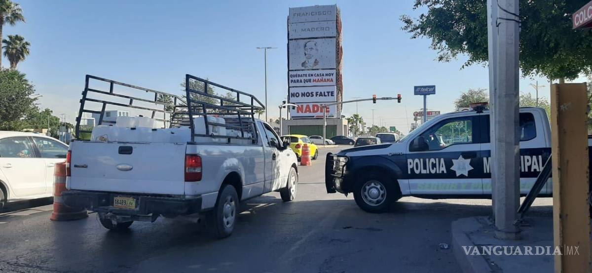 $!Colocan más filtros policiacos en Monclova por COVID-19