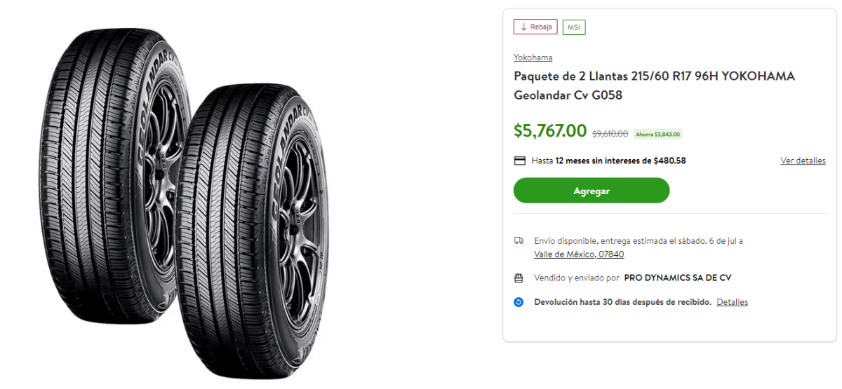$!Goodyear, Continental, Yokohama... Estas son las mejores promociones de llantas que tiene Bodega Aurrera durante ‘El Gran Remate’