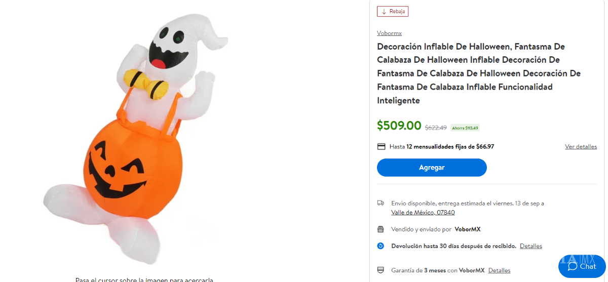 $!Walmart adelanta Halloween con grandes descuentos en decoraciones inflables; estas son las mejores ofertas