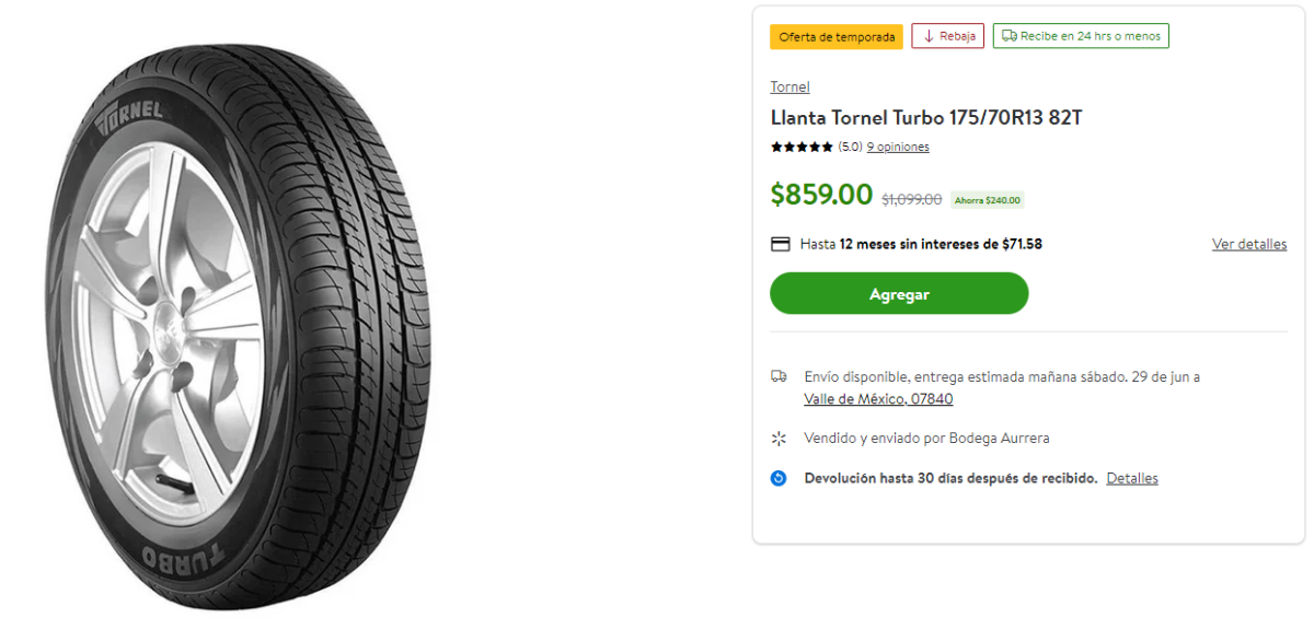 $!Goodyear, Continental, Yokohama... Estas son las mejores promociones de llantas que tiene Bodega Aurrera durante ‘El Gran Remate’