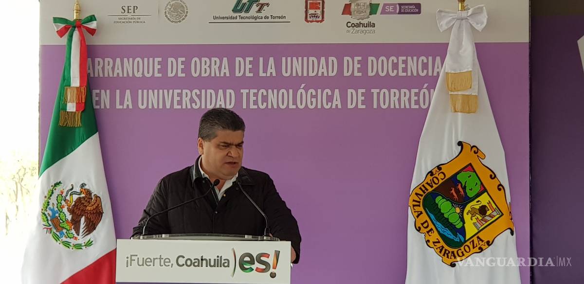 $!Inicia Miguel Riquelme construcción de la Unidad de Docencia de la UTT