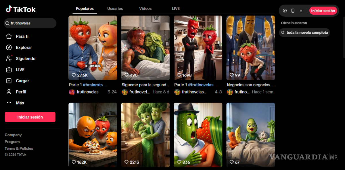 $!Frutinovelas en TikTok: la tendencia viral de frutas infieles creadas con inteligencia artificial