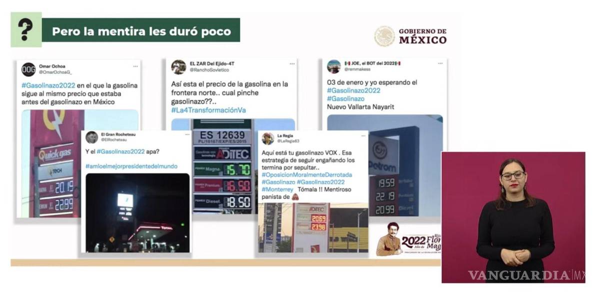 $!‘Son falsos los gasolinazos de 2022’: Vilchis García exhibe campaña de desinformación