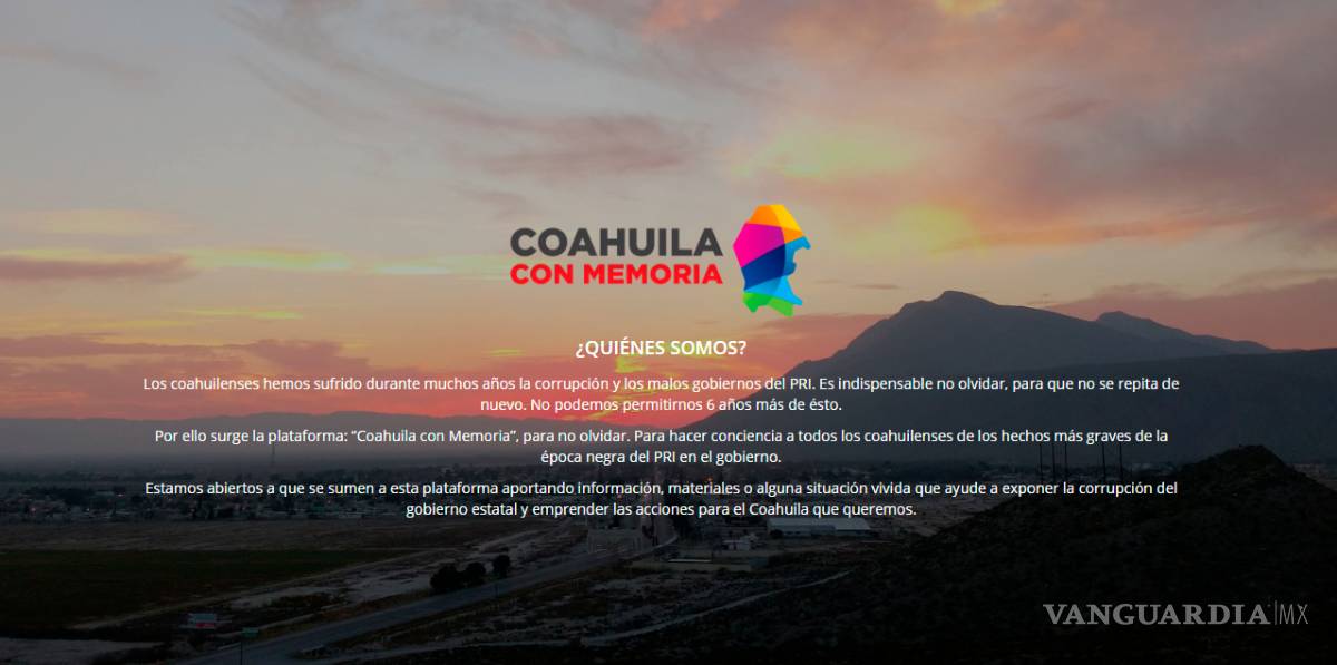 $!Presentan "Coahuila con memoria", plataforma para denunciar actos de corrupción