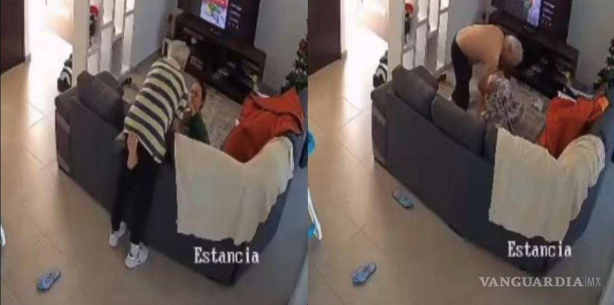 $!El ex director de Pemex -cómplice de la CFE- Víctor Rodríguez Padilla, se entretiene cogiendo de piñata a su esposa.