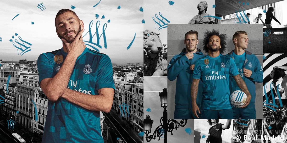 $!Tercer uniforme del Real Madrid es azul celeste y diseñado por aficionados