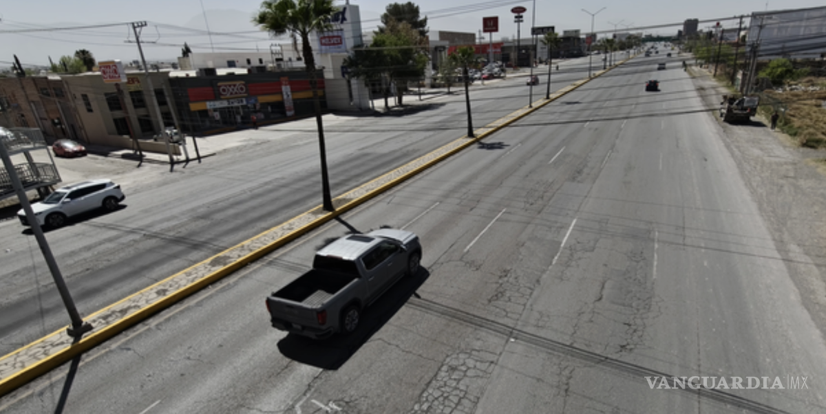 $!Las reparaciones en el bulevar Venustiano Carranza evidencian diferencias en el nivel del pavimento tras trabajos de bacheo recientes.