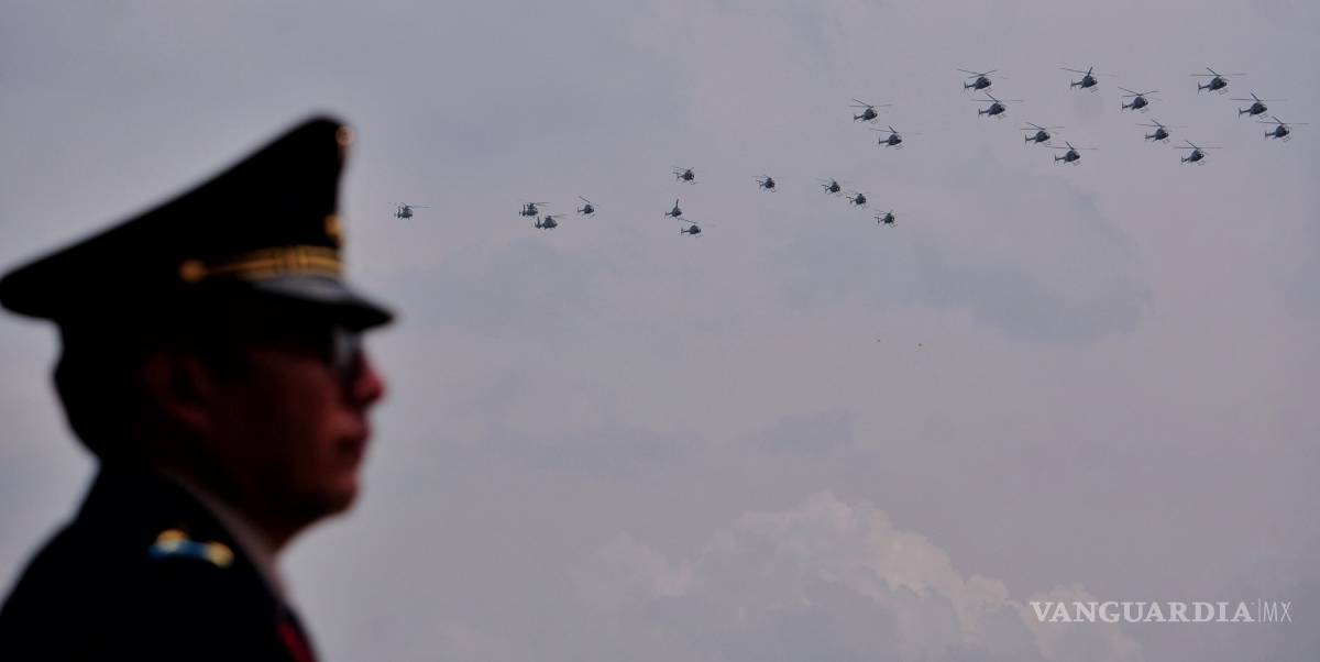 $!‘Calienta motores’ la Fuerza Aérea Mexicana para desfile del 16 de septiembre