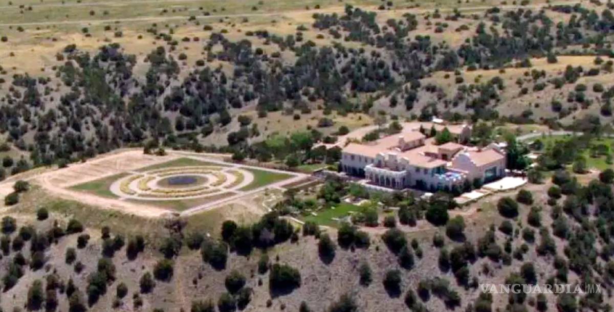 $!Vista aérea del rancho Zorro de Jeffrey Epstein el 8 de julio de 2019 en Stanley, Nuevo México.