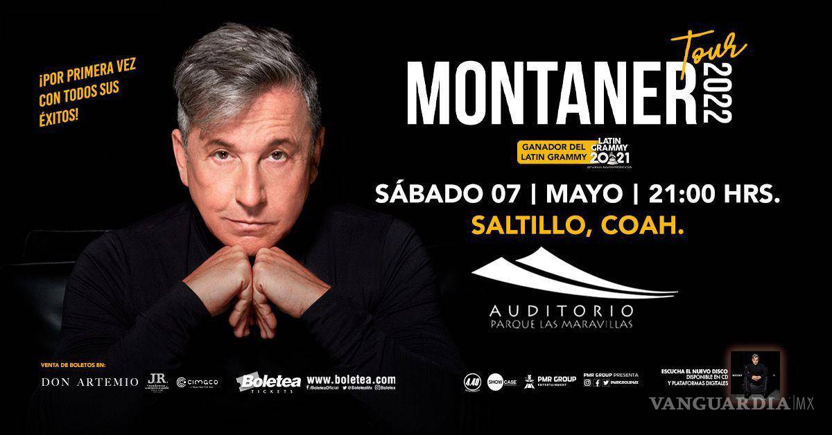 $!Los boletos para Ricardo Montanera ya están a la venta en Boletea, y van desde los 550 hasta los 2400 pesos mexicanos.