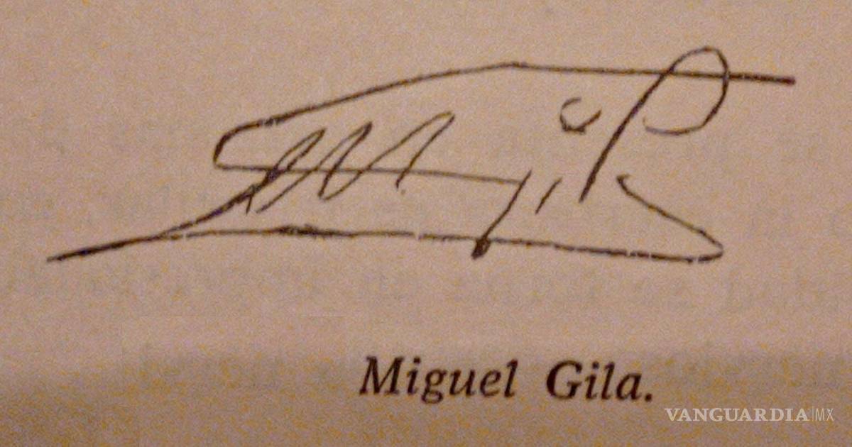 $!La rúbrica del cómico español Miguel Gila, con rasgos tendentes hacia fuera y hacia la derecha denotan extroversión e interés por dejar su huella en lo que realiza, aunque el trazo final hacia la izquierda, abarcando su nombre entero, parecen indicar un deseo de intimidad y protección. EFE/Isabel Martínez Pita