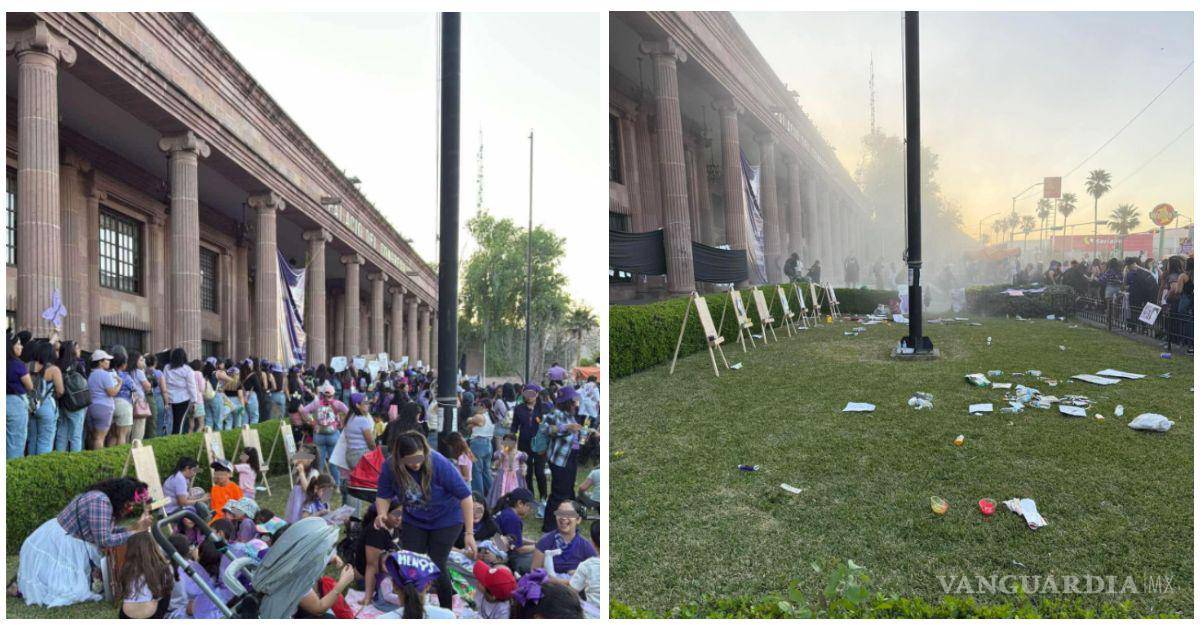 $!Señales en la Marcha del 8M 2025 en Saltillo