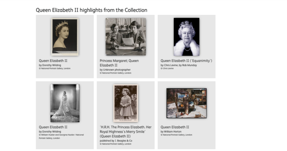 $!La National Portrait Gallery exhibirá parte de los más de mil retratos de Isabel II para conmemorar sus 70 años en el trono y su Jubileo de Platino.