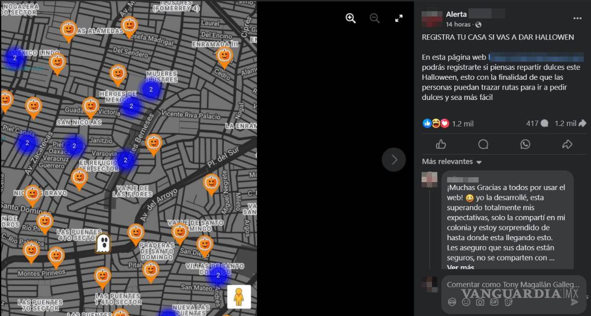 $!Promocionan página para compartir ubicación este Halloween. ¿Repartes dulces? Esto te puede interesar.