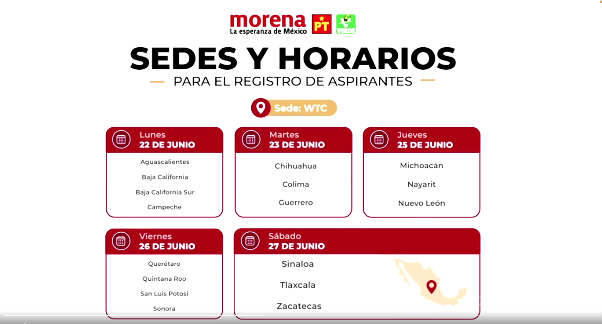 $!Morena, PT y PVEM definen reglas para elegir aspirantes rumbo a elecciones de 2027