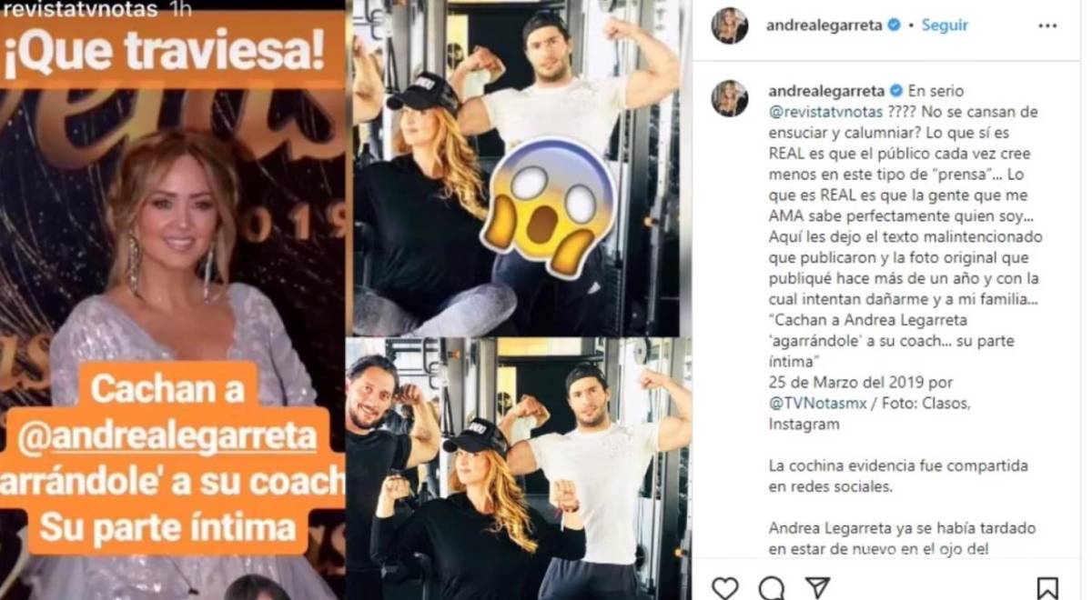 $!Esta es la foto con la que se produjo daño moral a Andrea Legarreta.