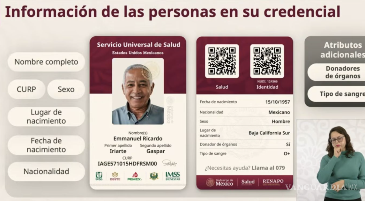 $!Esta credencial será el primer paso hacia la integración del sistema nacional de salud.