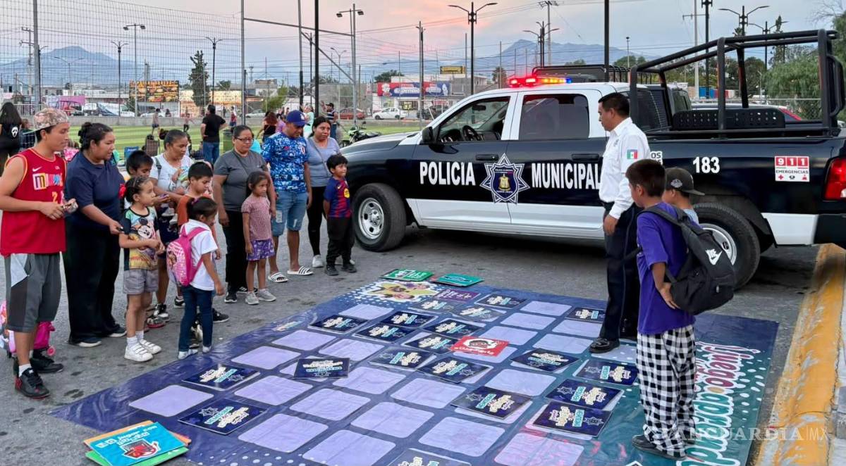 $!Niñas y niños participaron en actividades recreativas y dinámicas enfocadas en prevención y seguridad.