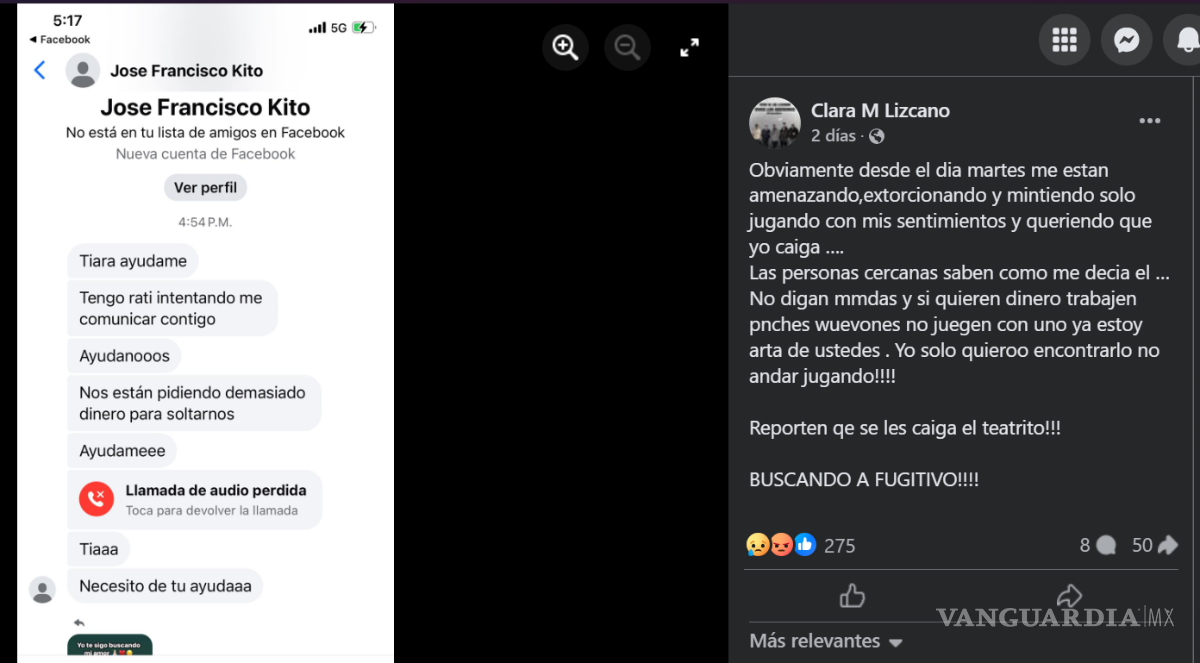 $!Familiares de integrante del Grupo Fugitivo denuncian intento de extorsión: ‘Ya estoy harta de ustedes’