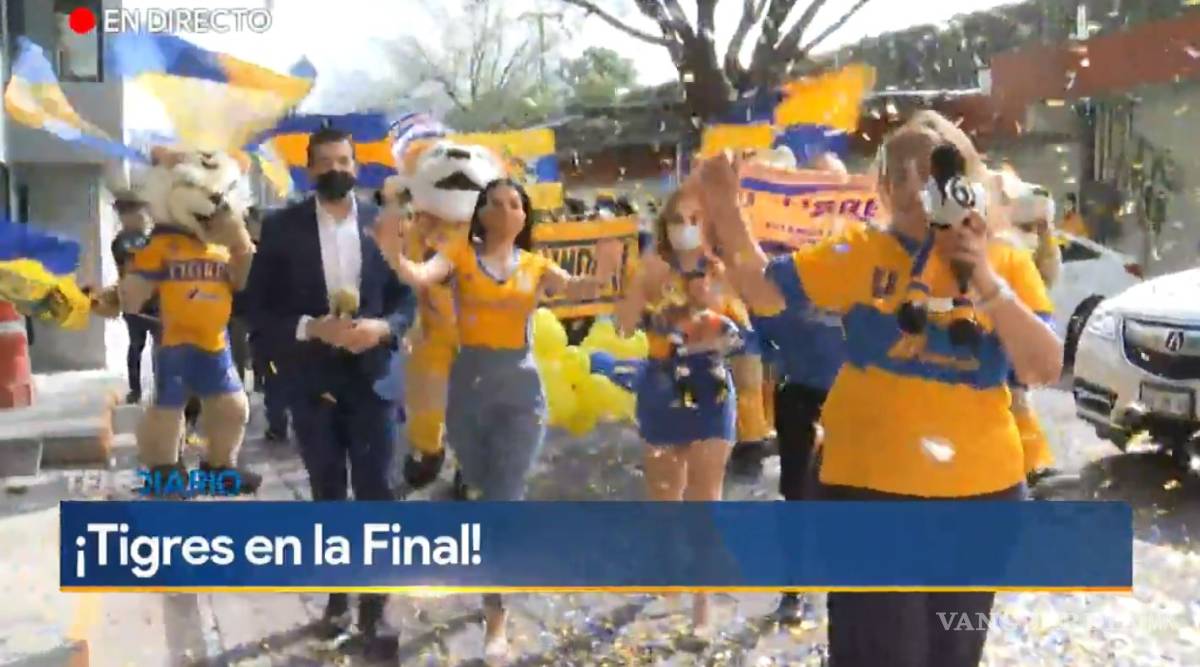 $!María Julia Lafuente lo hace de nuevo y tiene una espectacular entrada por el triunfo de Tigres